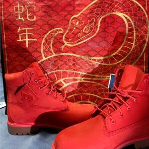 Red Timberland Boots